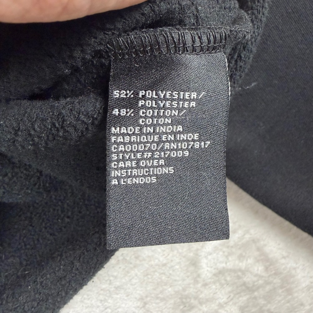 Brunette The Label Hoodie Sweatshirt Black M L Girls Graphic Crop Raw Hem Edgy - Picture 8 of 10